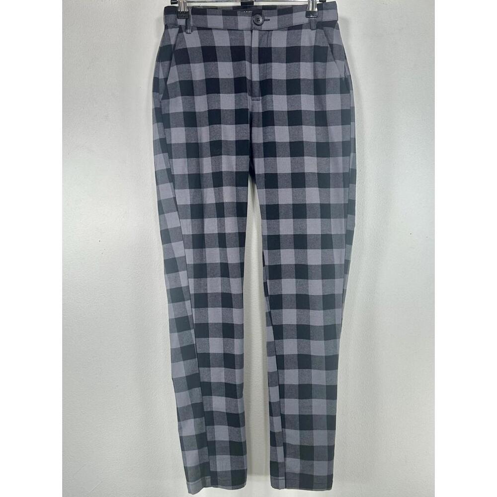 Dangerfield Men's XS 26/28 Black Gray Checked Chinos